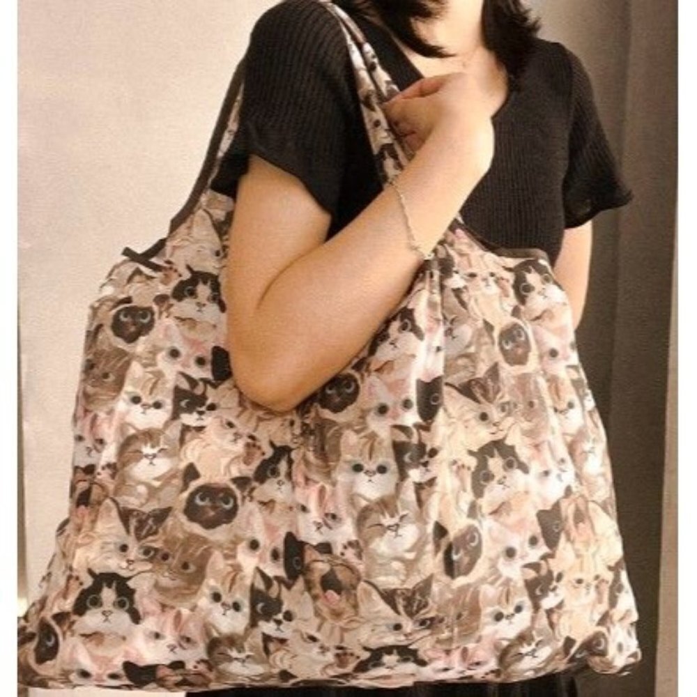 Cats Shopping Bag Tote Large Reusable